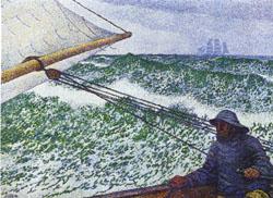 Theo Van Rysselberghe Man at the Helm oil painting picture